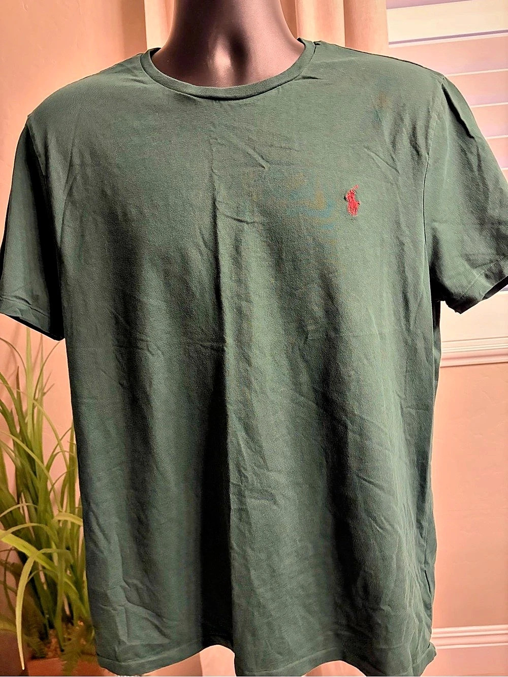 Polo Ralph Lauren Custom Slim Fit Crewneck T-Shirt Green XL SKU0154